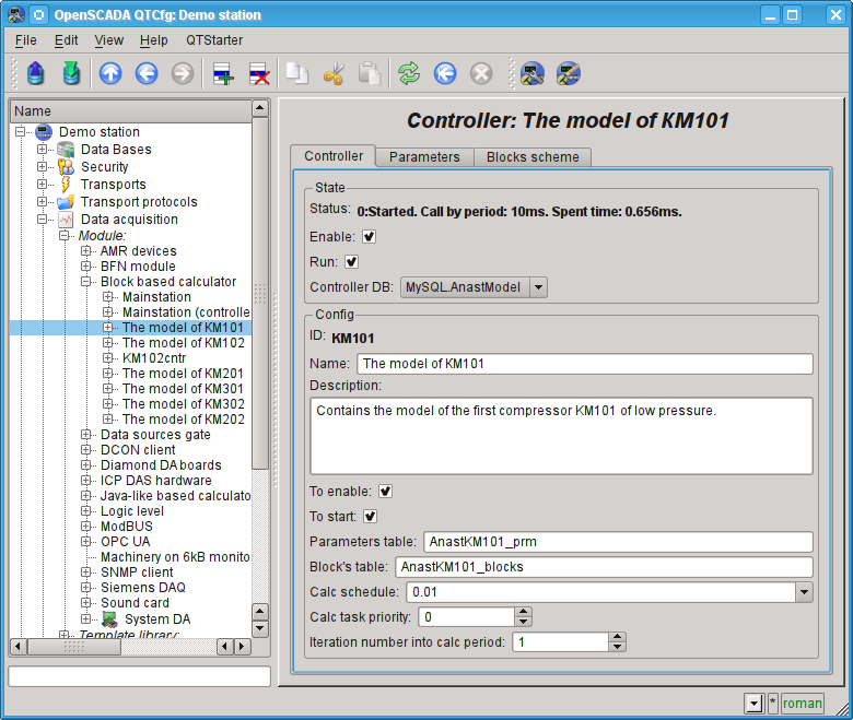 Tab configuration of the controller. (122 Kb)