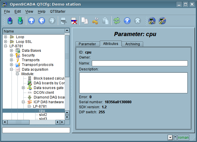 Parameter "LP-8xxx" attributes. (64 Кб)