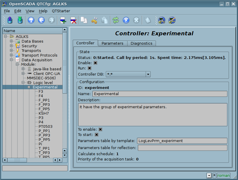 Configuration tab of the controller. (89 )