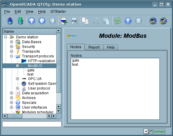 Tab of the list of the nodes of servicing incoming requests of the protocol. (55 Kb)