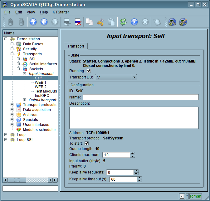 Tab "Transport" of the page of incoming transport of module of subsystem "Transports". (85 Kb)