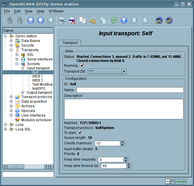 Tab "Transport" of the page of incoming transport of module of subsystem "Transports". (85 )