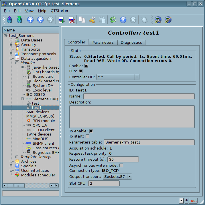 Configuration tab of the controller. (115 Kb)