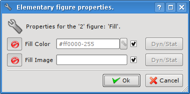 Elementary figure's properties dialog for the fill. (19 )