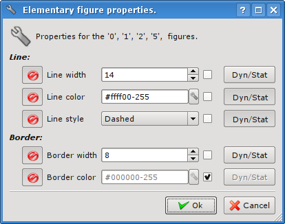Elementary figure's properties dialog for the group of selected figures. (33 Кб)