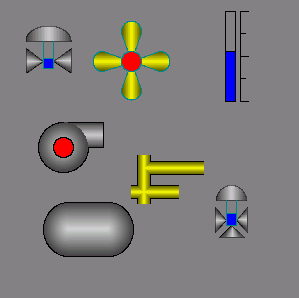 Realization of the basic elementary figures in Vision (10 )