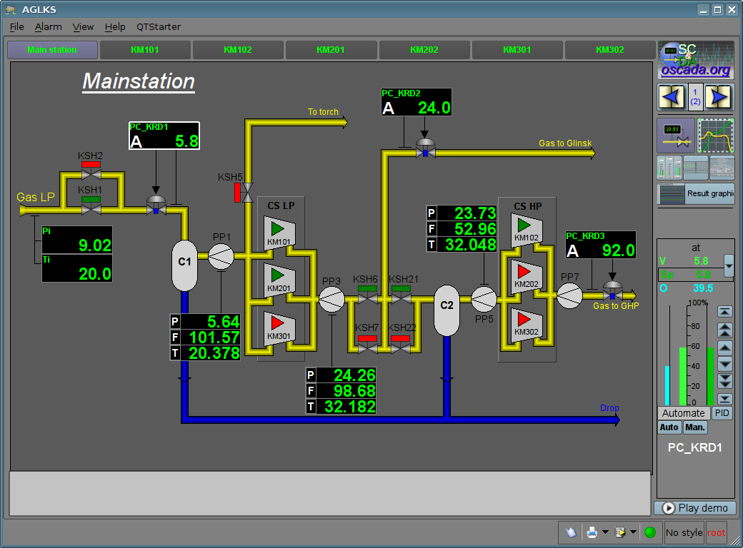 The main window if the execution mode. (107 )