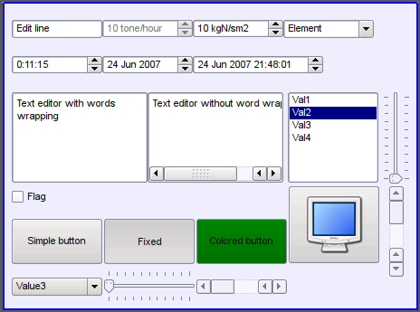 Realization of the form elements in the Vision (18 Kb)