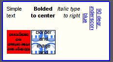 Realization of the text elements in the Vision (10 )