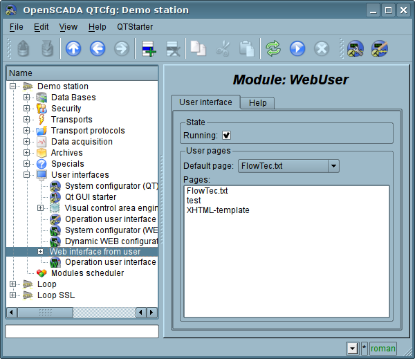Main tab of the module's configuration. (68 Kb)