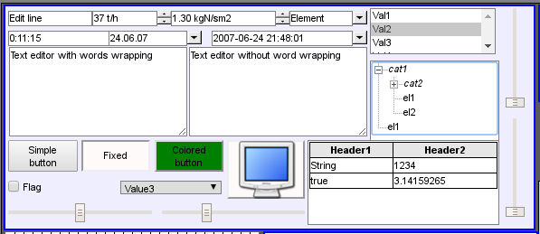 A part of the screen with the frame of elements of the form. (21 Kb)