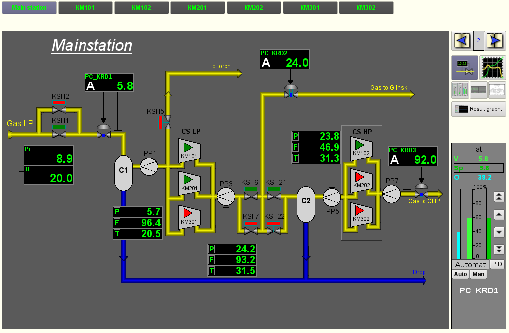 General view of the user interface window. (73 )